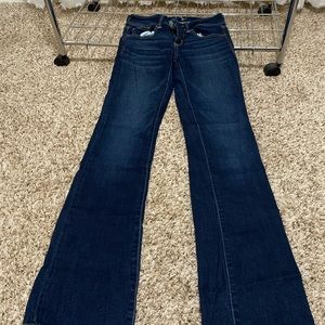 Dark blue boot cut American eagle jeans size 2 long